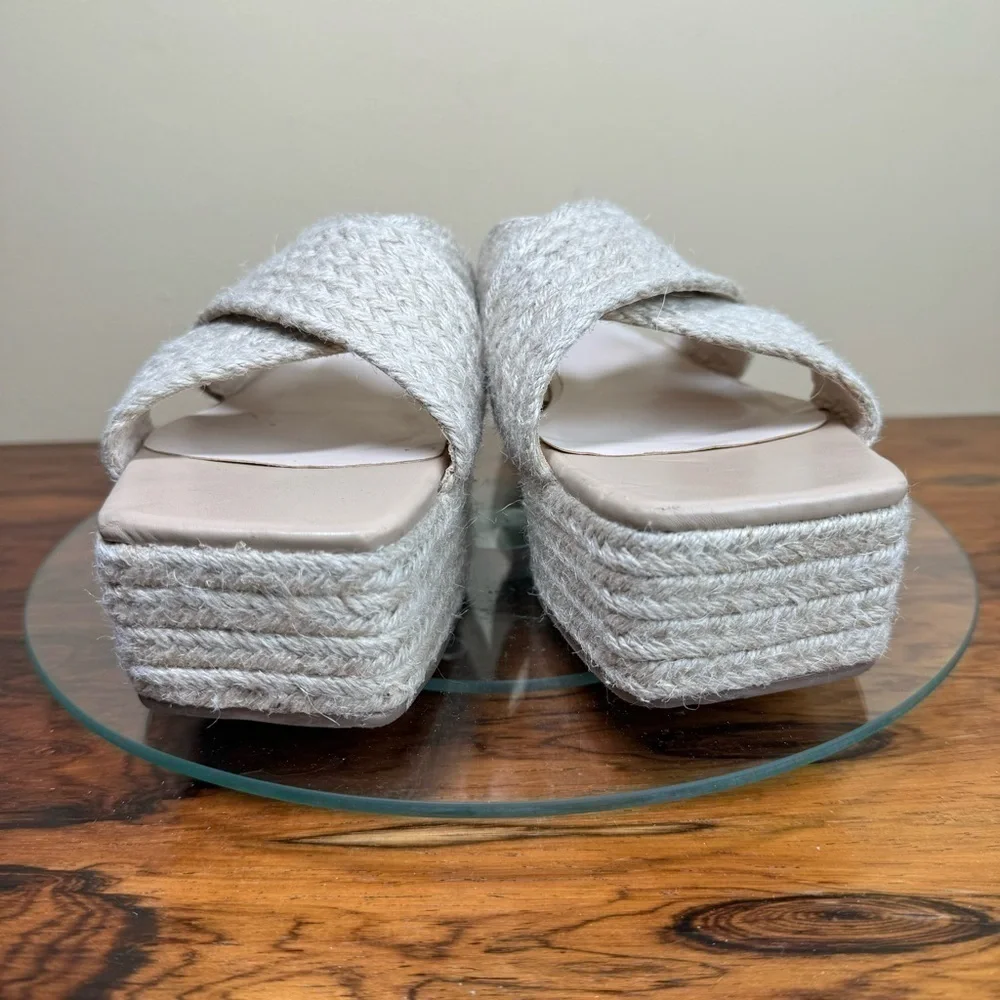 HALSTON Network Espadrille Sandal - natural - size 8.5